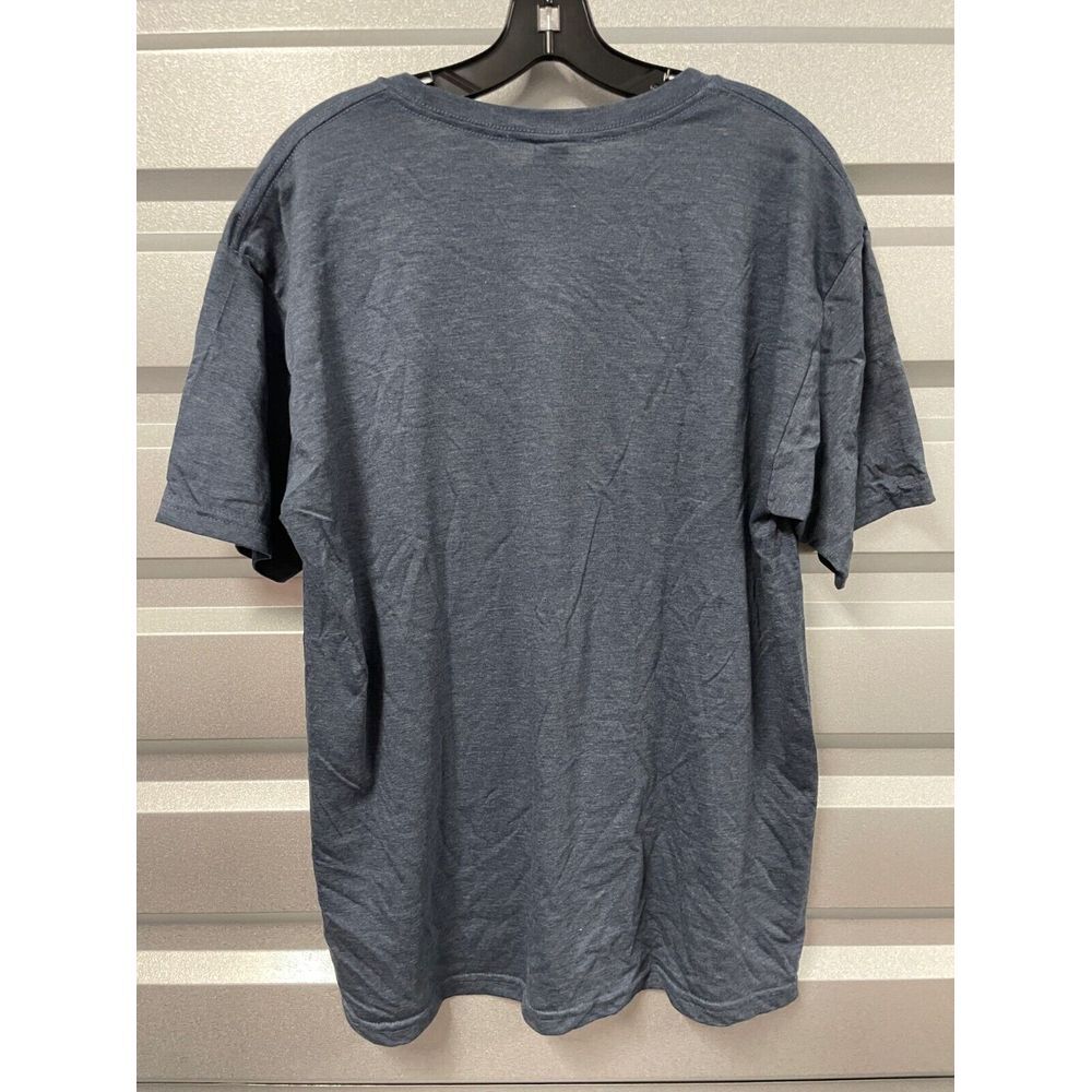 Volcom T-Shirt Mens L‎ Blue Grey First Boarding Company Round Logo - Picture 5 of 6